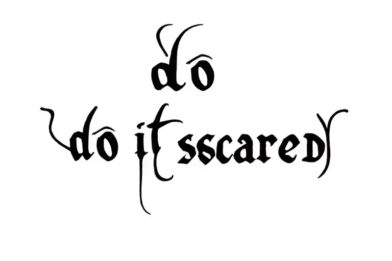 Words- Do It Scared
