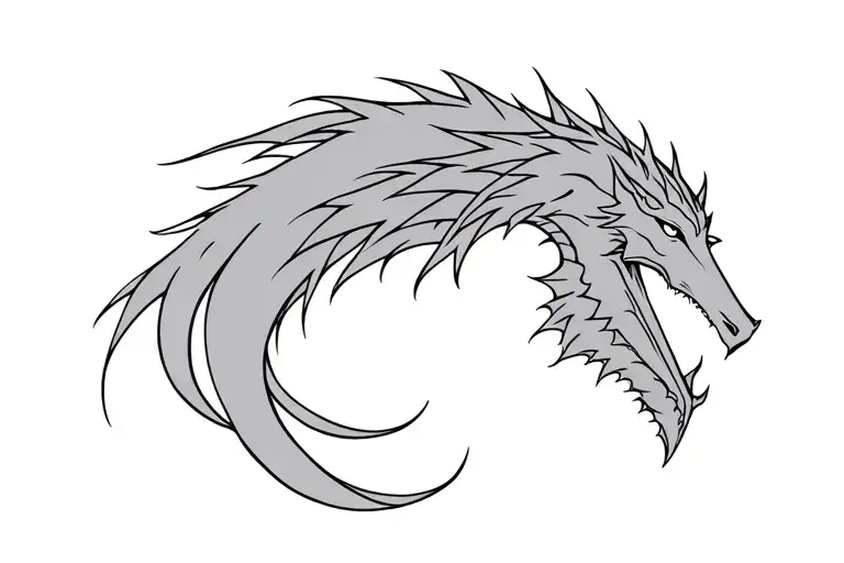 Hela Fenrir Jormungandr 3 Figures Chest Tattoo Design