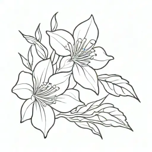 Oneline Highlight Tattoo Design