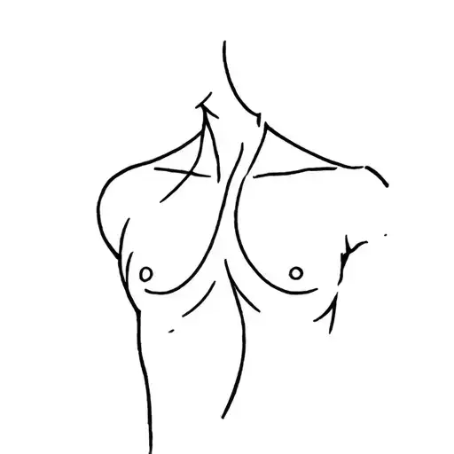 A Simple Easy To Draw Tatoo For Chest Men