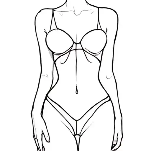 A Simple Easy To Draw Tatoo Women Full Body Curves