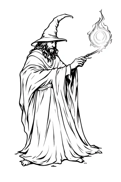 Wizard Casting A Spell