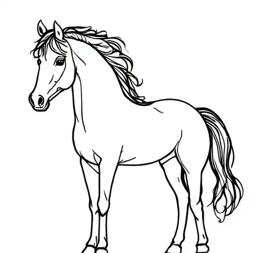 Horse With Semi Colon Hidden