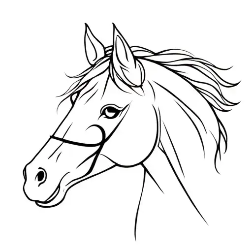 Horse Head With Semi Colon Hidden