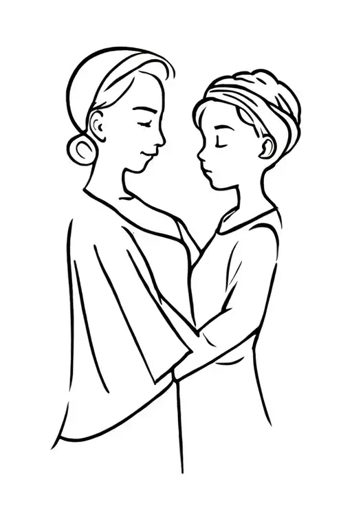 Love Of Grandmother And Grandson