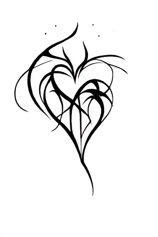 Cibertribal Heart Mixed With The Caractherasj And S