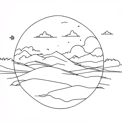 Sky Meeting Land