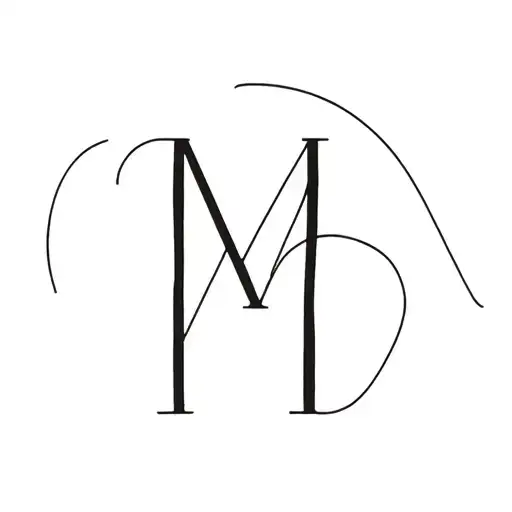 Initials Intertwined M L H