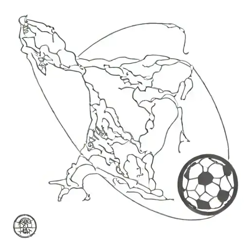 Football Inside The Outline Of Cebu Island In The Philippines