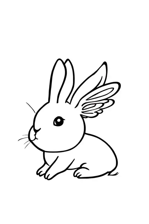 Baby Rabbit With Wings