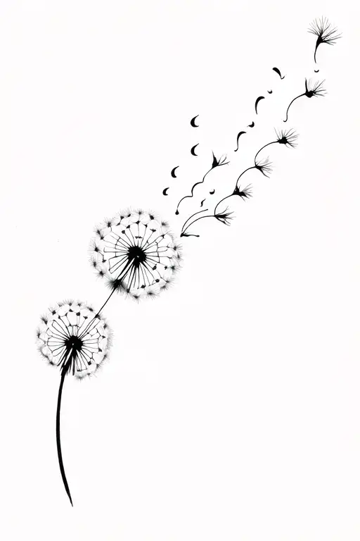 Dandelion Blowing