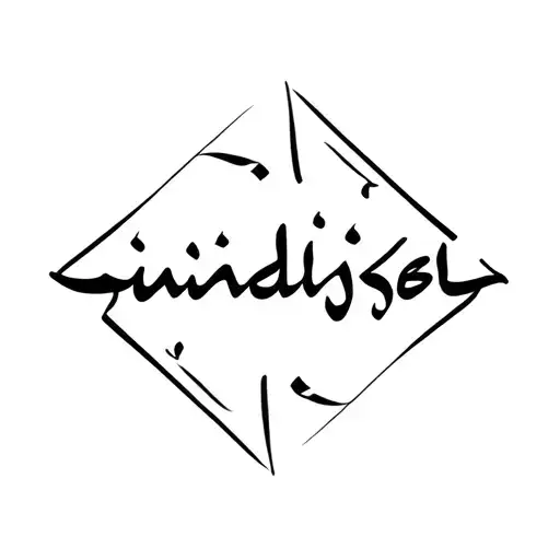 Desing Of The Name Khadijeh In Persian
