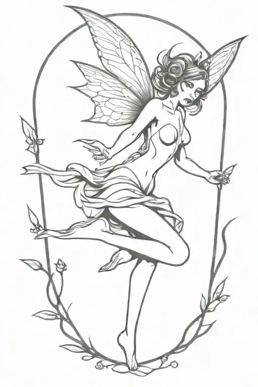 Gothic Fairy Flying