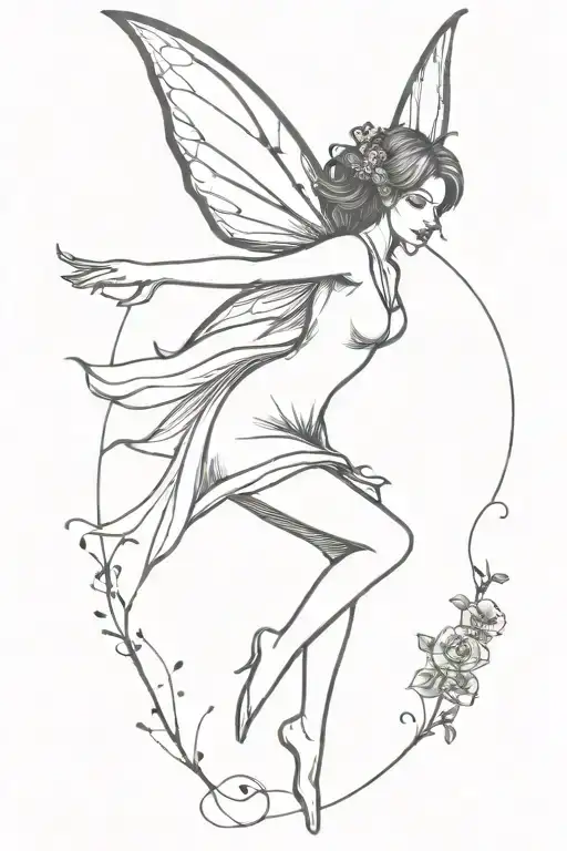 Gothic Fairy Flying