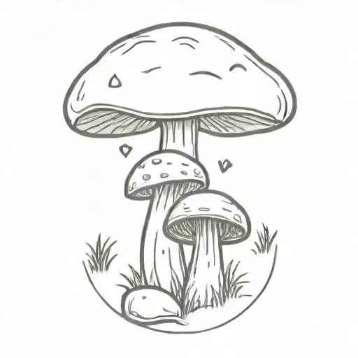 A Potato And Mushroom In Love