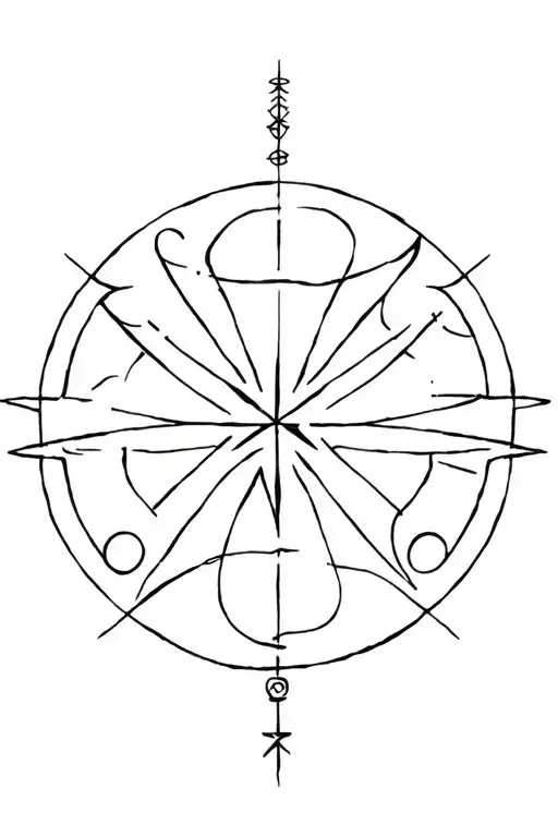 Astrology Inspired Tattoo Design Featuring