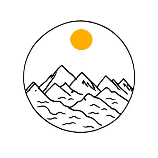 Mountains And Sun