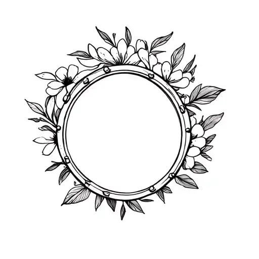 Drum And Wild Flowers