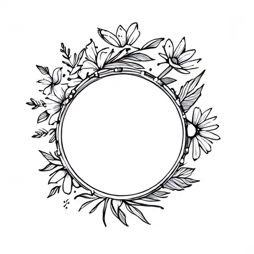 Drum And Wild Flowers