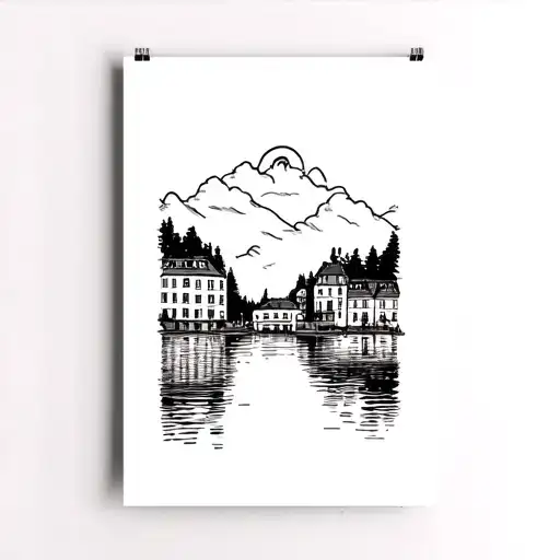 Zurich Lake Scene