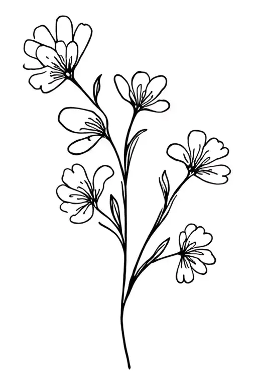 Alyssum Flower Intertwined