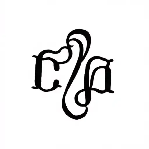 C D And A Initials