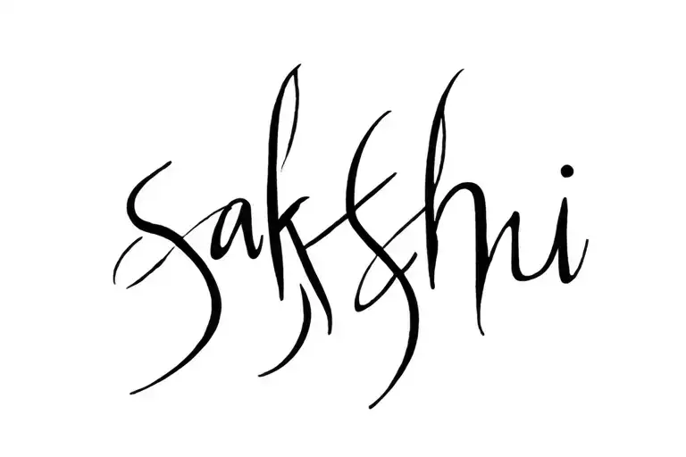 Sakshu Name Written