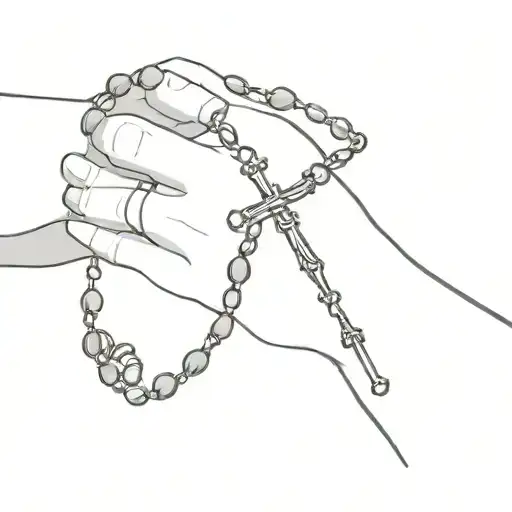 Rosary Minimalist On Wrist
