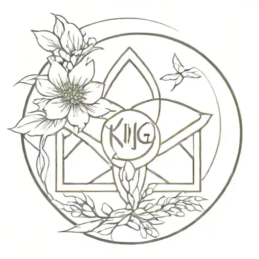 Ikigai Minimalist Tattoo Design