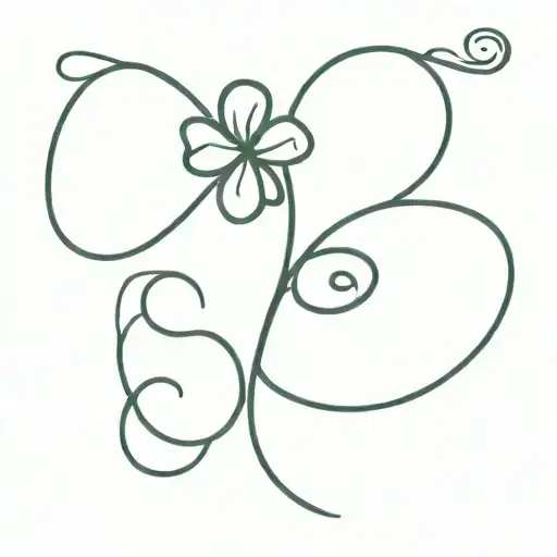 Clover And The Infinity Sign With An L And An F