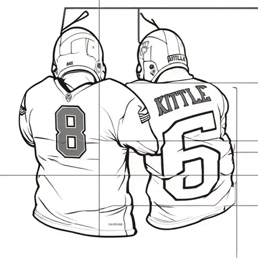 Back Of American Football Jersey Kittle 85