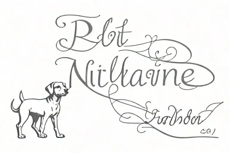 Pet Name Written