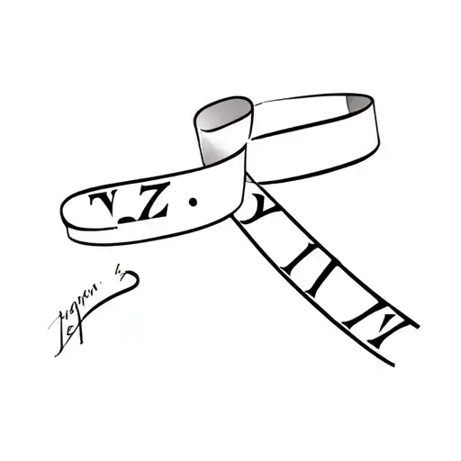 Ribbon With 7-5-2 Roman Numerals