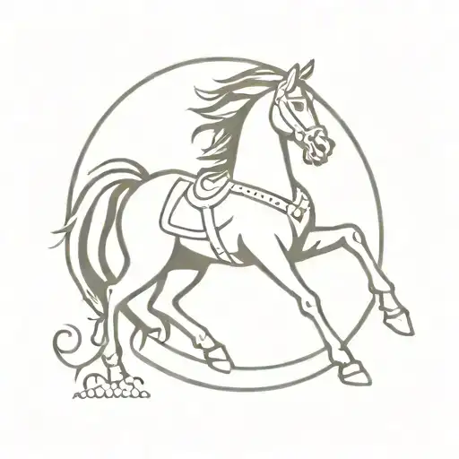Caroussel Horse Fineline
