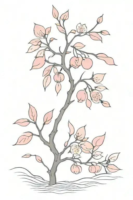 Cherry Tree With Pink Leaves