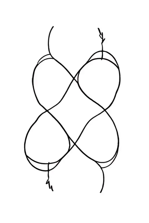 Virgo And Libra Sign Intertwined Infinity Symbols