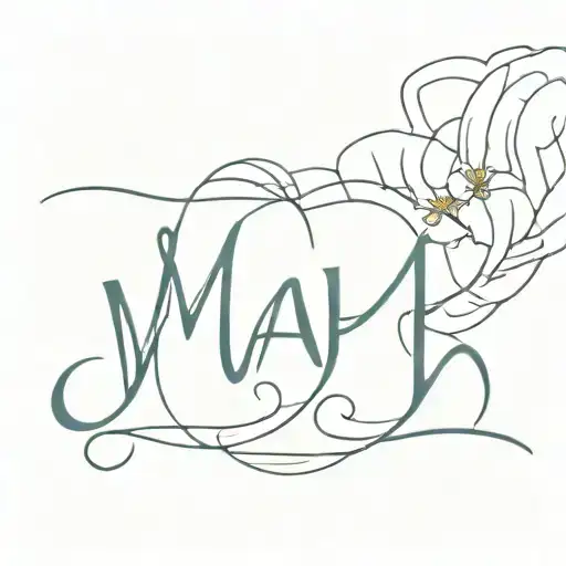 The Word 'Mak' W Heart