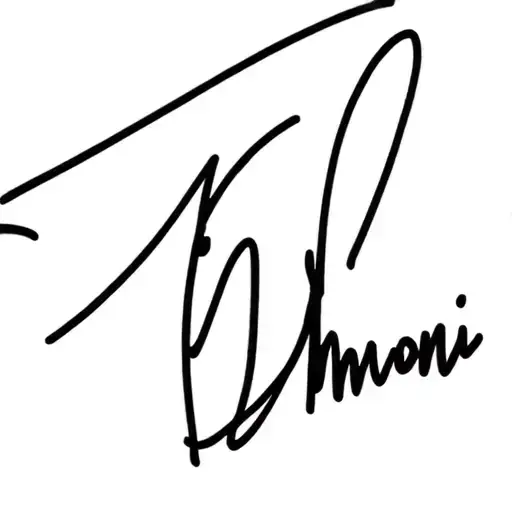 Ms Dhoni Autograph