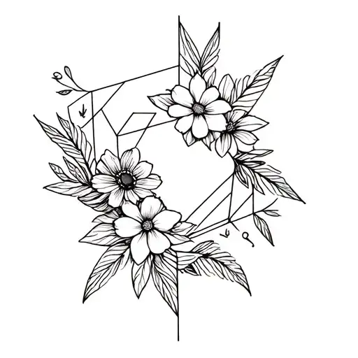 Flowers And Geometry Sleeve