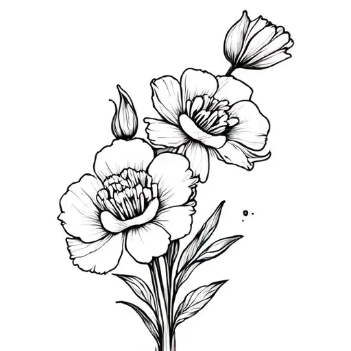 Narciss Flower & Carnation Bouquet