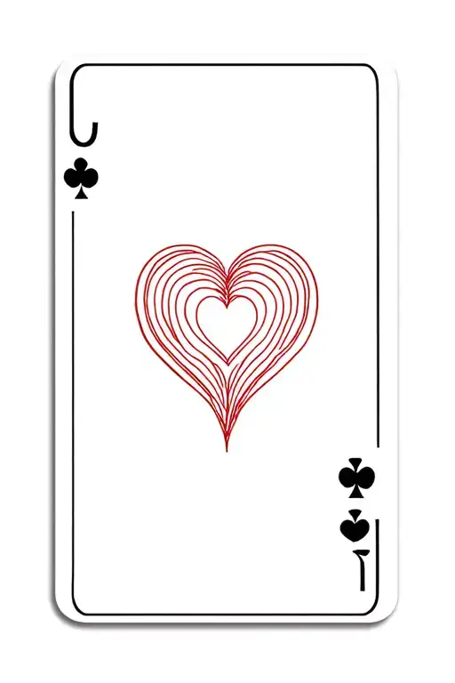Jota Of Hearts Deck Card