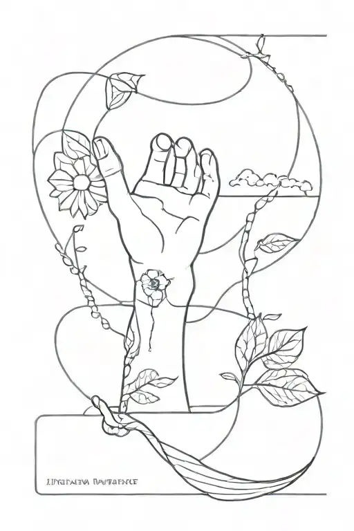 Phrase Everything Was Not Enough On Arm With Minimalistic Design Art