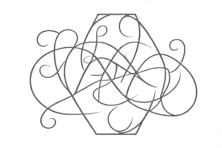 P V Initials Intertwined
