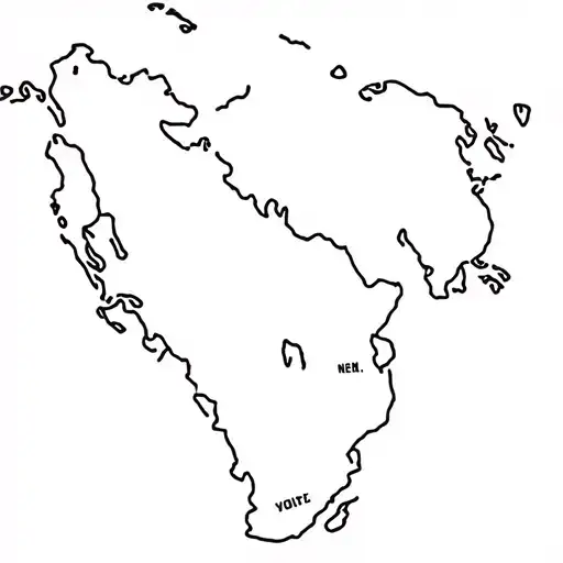 All The 8 Canary Islands Outline Arranged Like In A Map