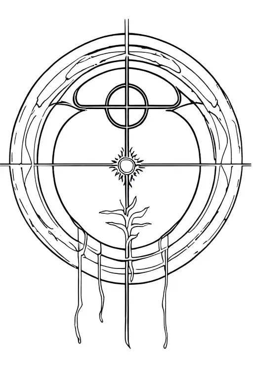 Create A Holy Death With Space Tattoo Design