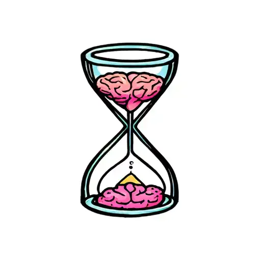 Hourglass And Brain Colors