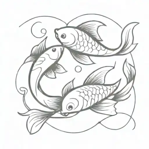 Ying And Yang Koi Fish
