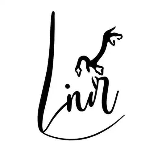 Dino Name Linr Art