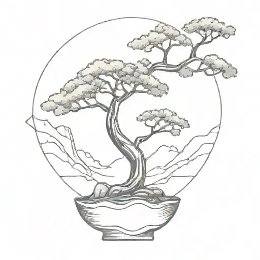 Cross With A Bonsai Tree