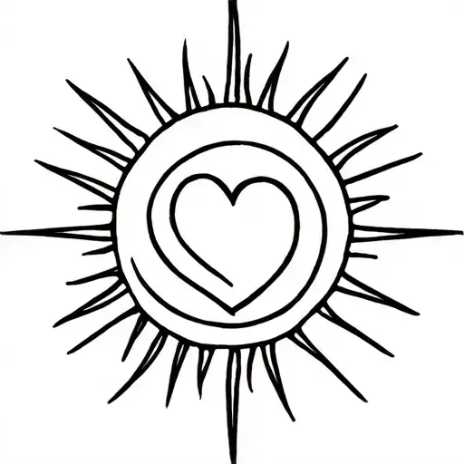 Sun With Heart In The Middle